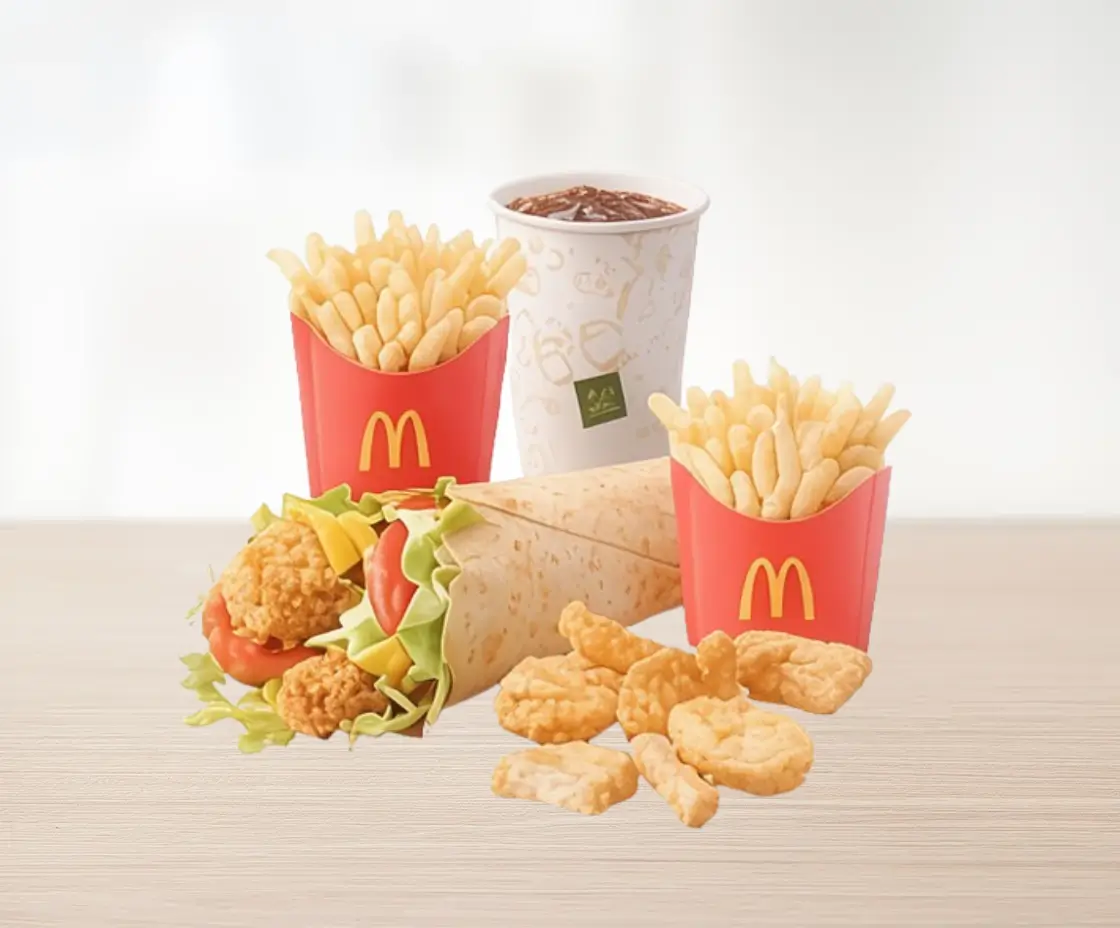 Wybrany McZestaw + 6 McNuggets® Srednie frytki